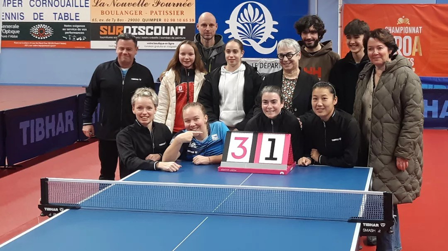 Quimper Cornouaille takes down the leader in a twisty evening – quimper – table tennis