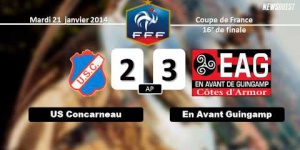US Concarneau - EA Guingamp : 2-3 (AP). La réaction de Nicolas CLOAREC