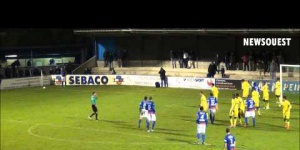 US Concarneau. Le but de Christophe Gourmelon face au leader, le FC Nantes B