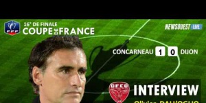 Coupe de France 16° de Finale : US Concarneau - Dijon. INTERVIEW O DALLOGLIO