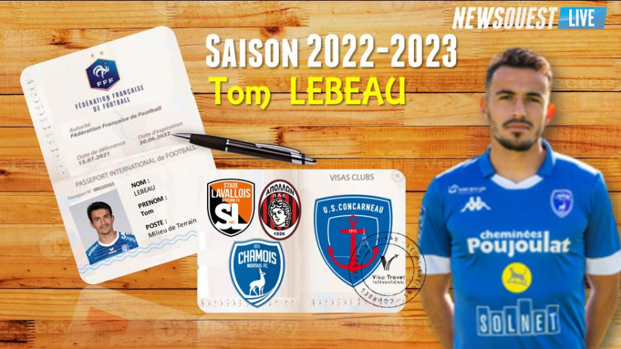 Tom Lebeau prêté à l'US Concarneau concarneau football newsouest.fr
